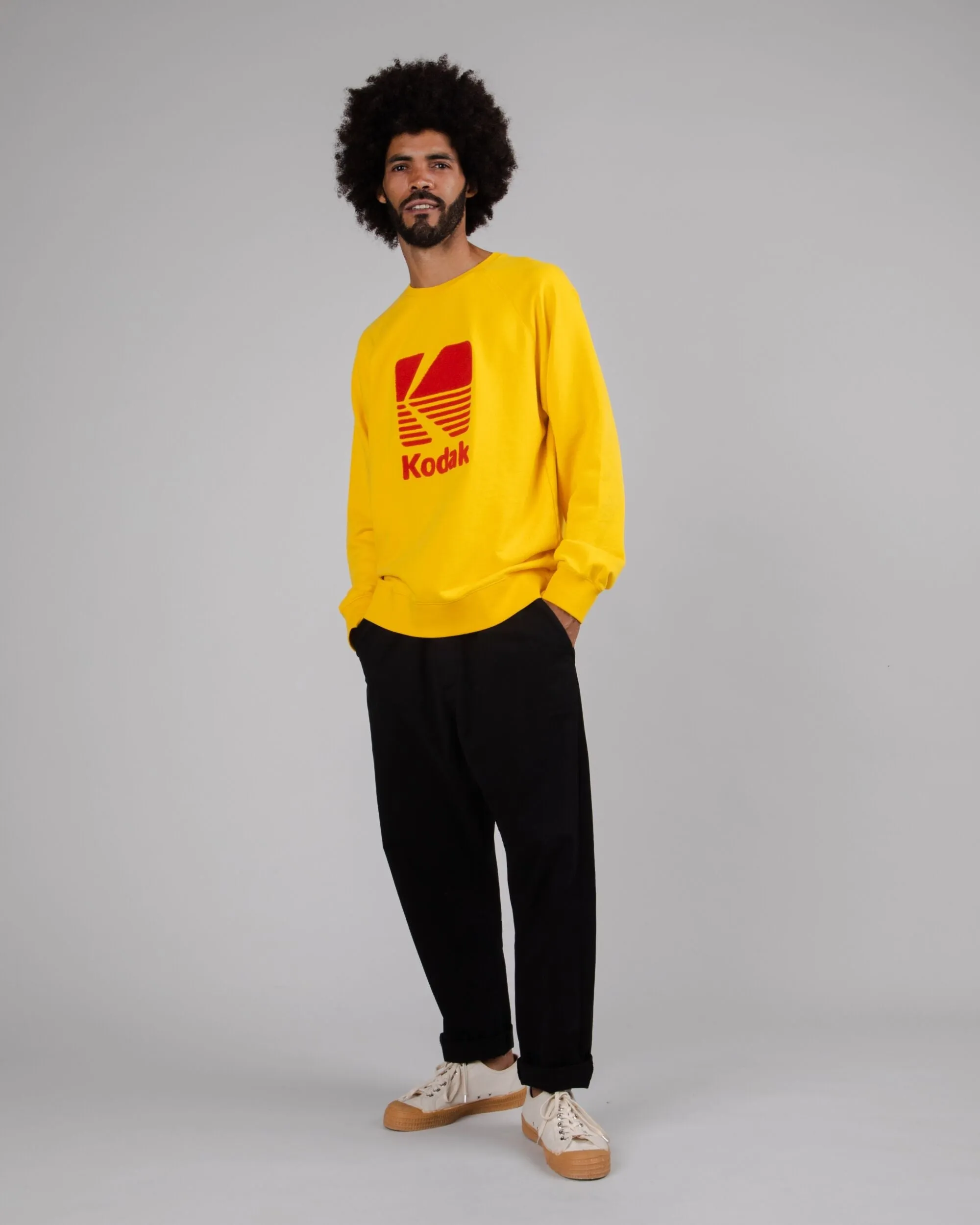 Kodak Logo Sweatshirt Yellow