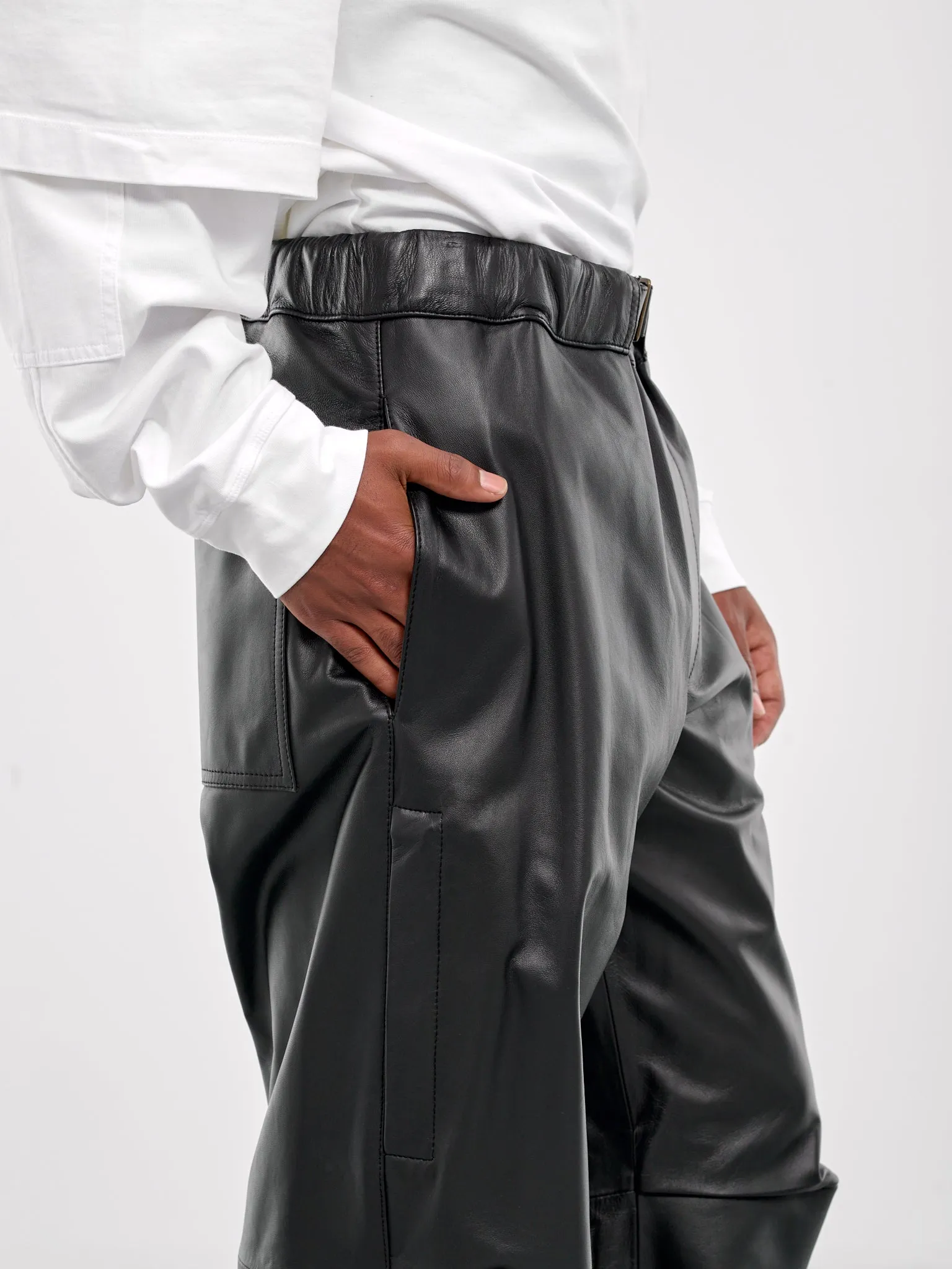 Leather Trousers (MTR09-LTP01-BLACK)