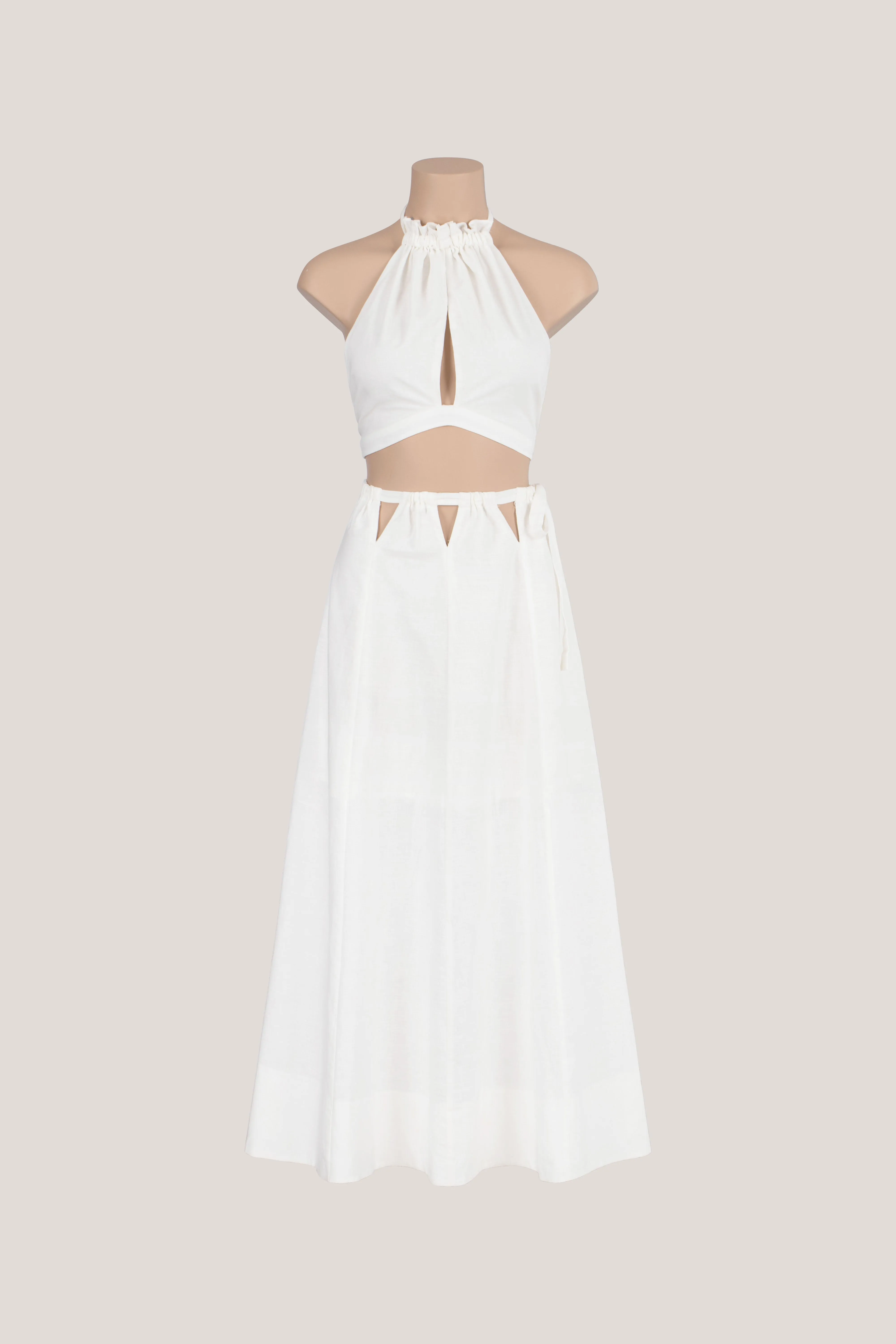 LEON Skirt Set White