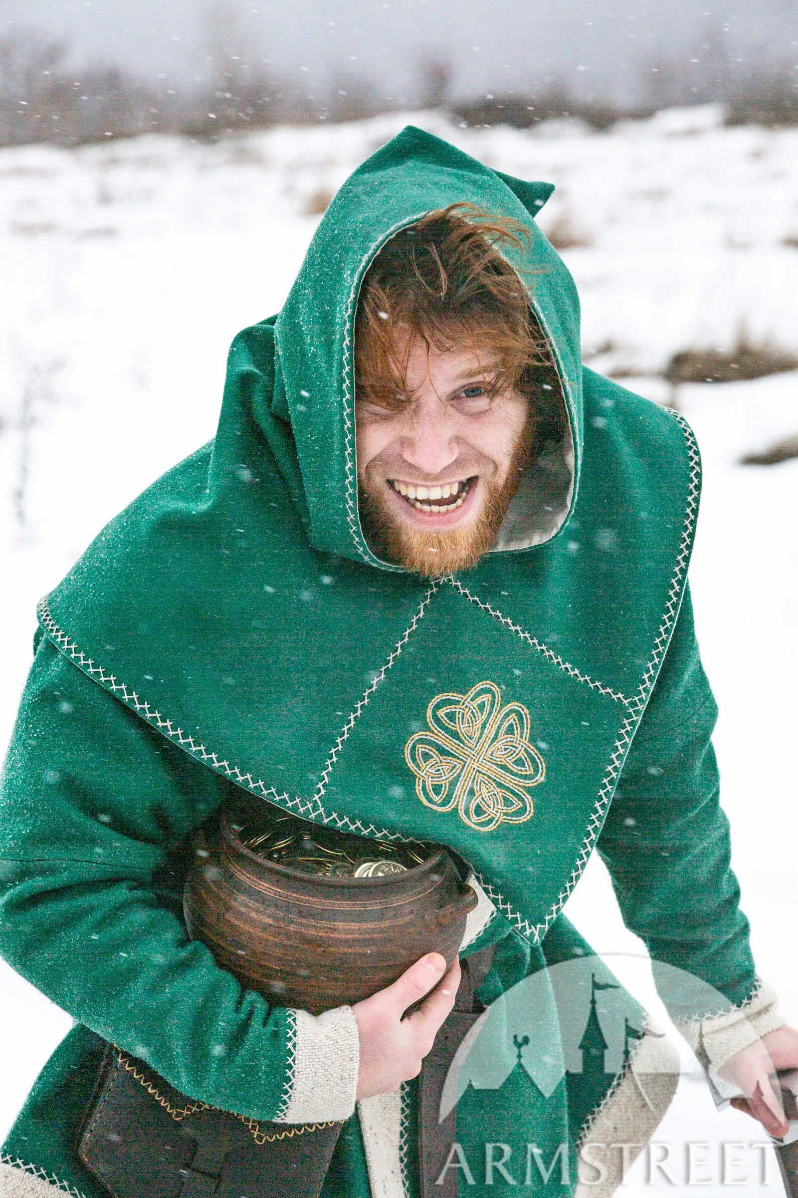 Clover Hood with Leprechaun Theme