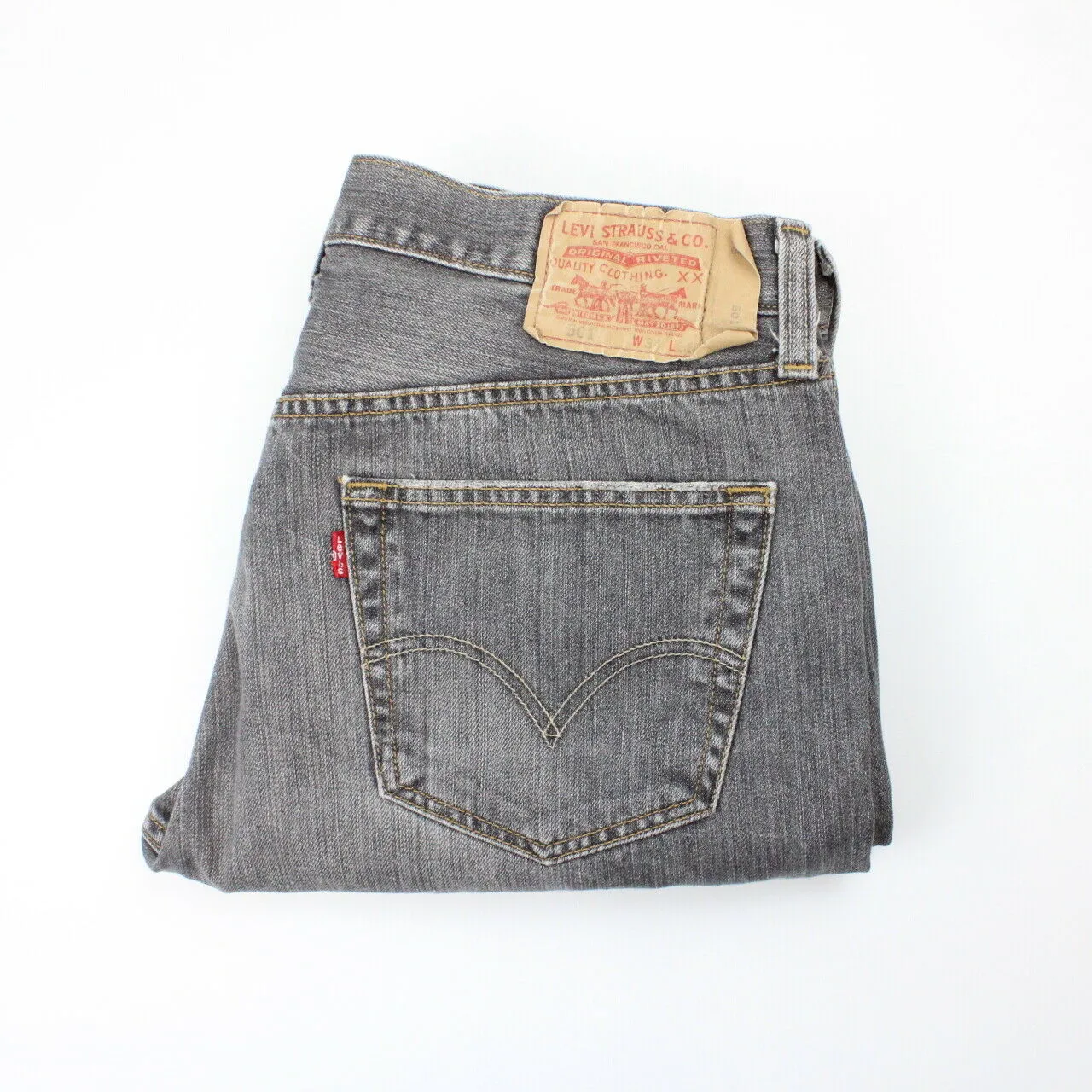 LEVIS 501 Jeans Grey Charcoal | W34 L30