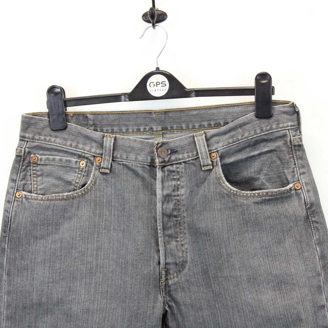 LEVIS 501 Jeans Grey Charcoal | W34 L30