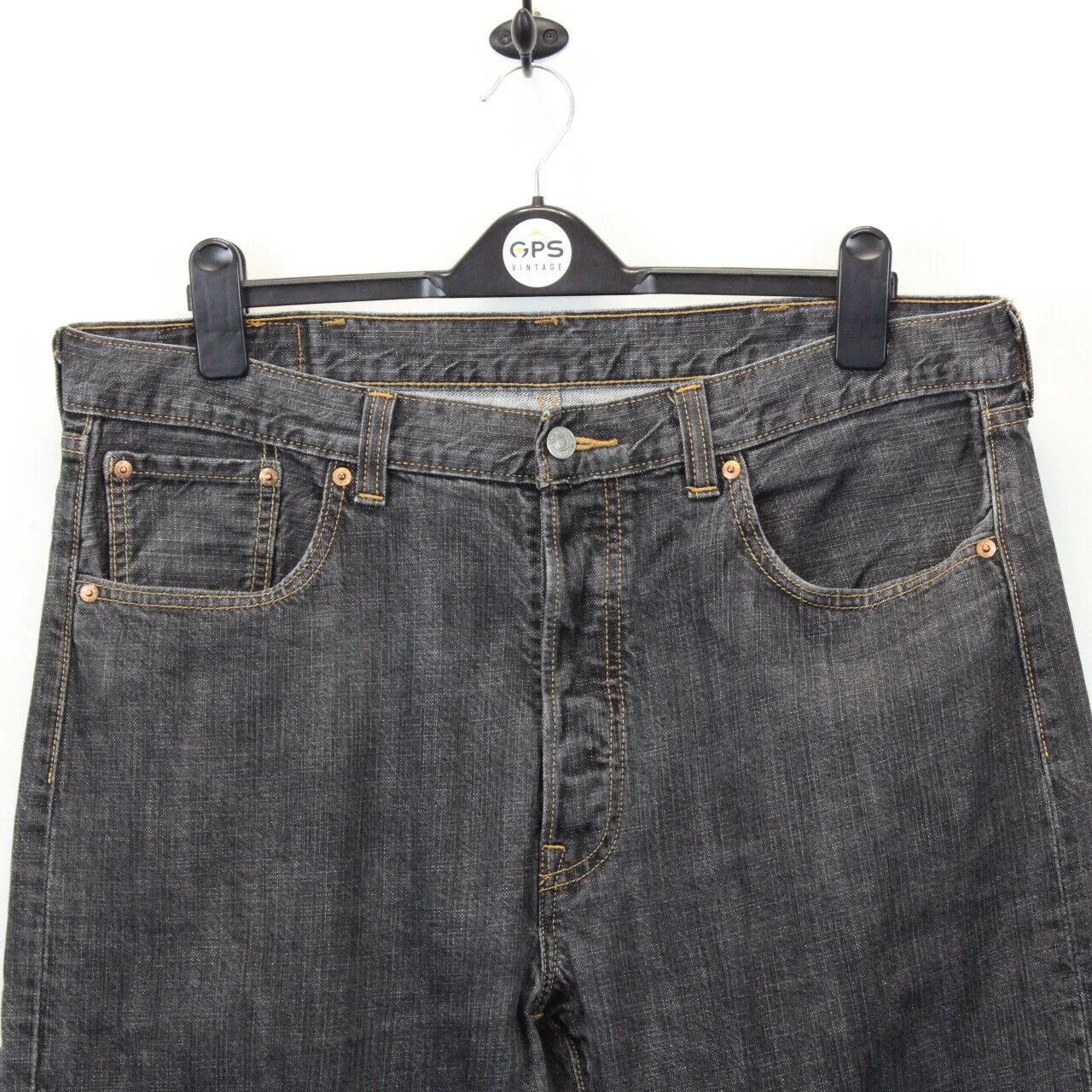 LEVIS 501 Jeans Grey Charcoal | W38 L30