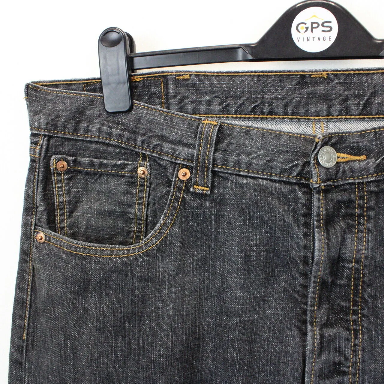 LEVIS 501 Jeans Grey Charcoal | W38 L30