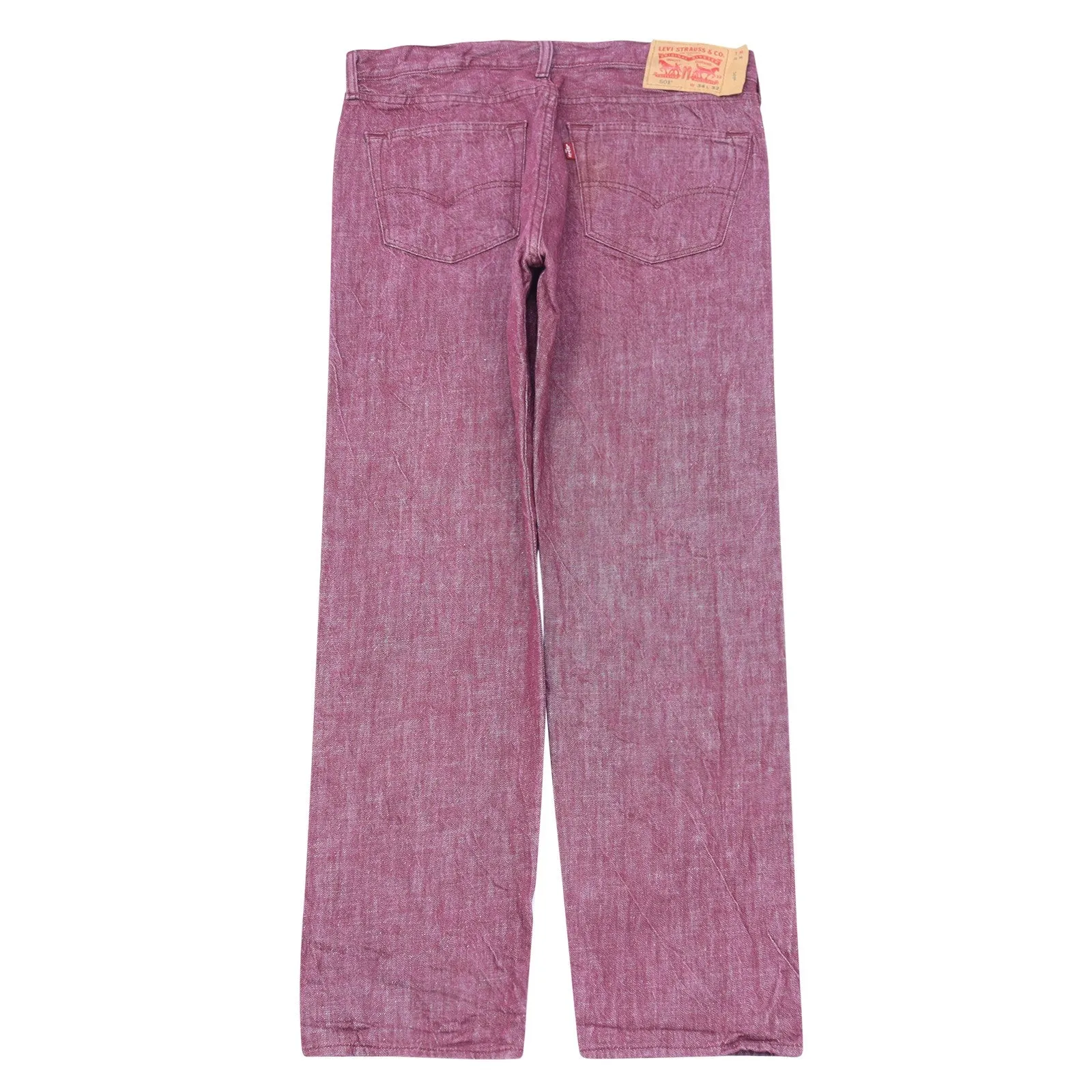 Levi's 501 Maroon Chino Trousers