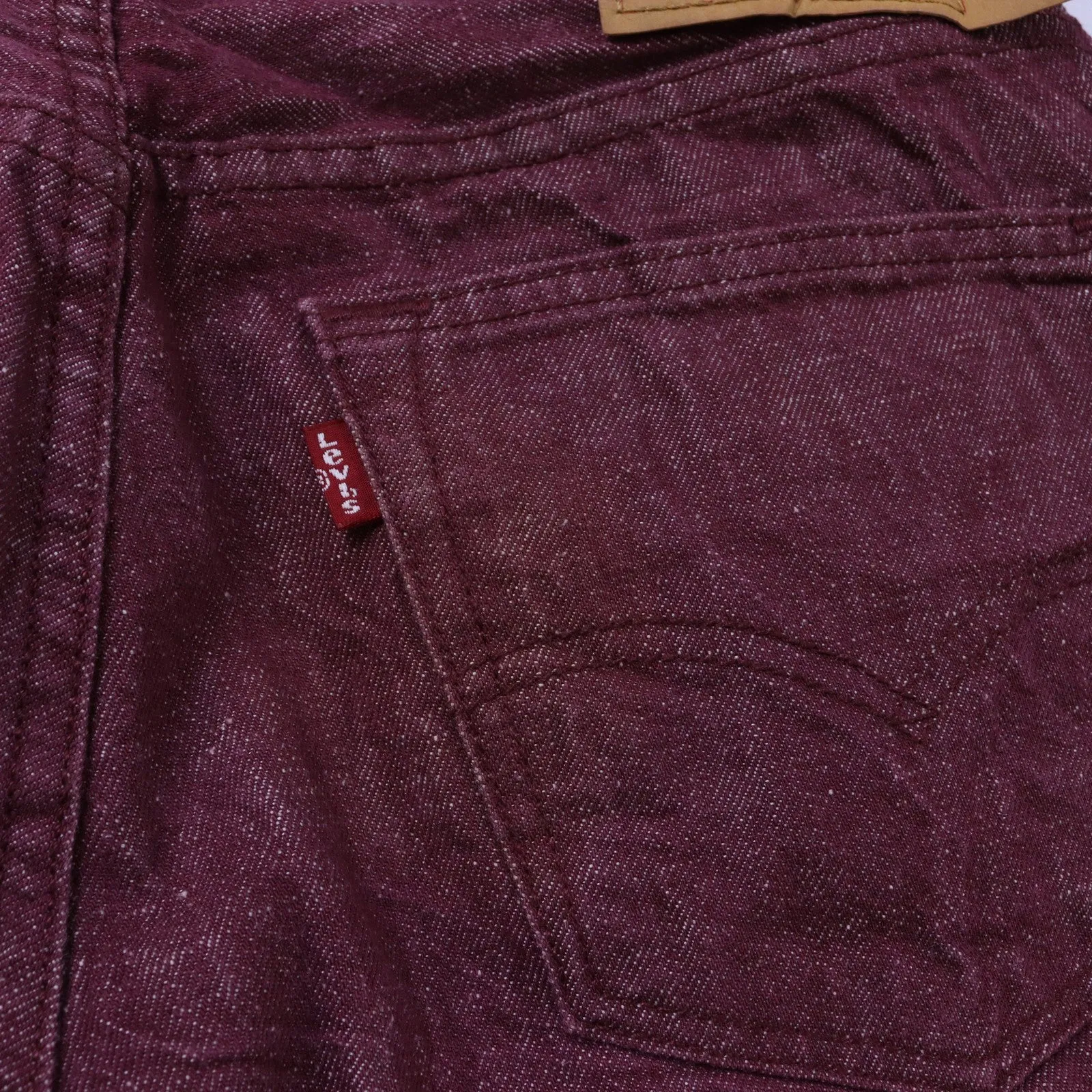 Levi's 501 Maroon Chino Trousers