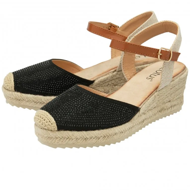 Lotus Bianka Womens Espadrille Wedges