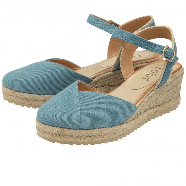 Lotus Bronya Womens Espadrille Wedges