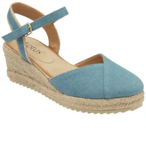 Lotus Bronya Womens Espadrille Wedges