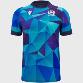 Macron Scotland Men's Training Rugby Jersey Blue 2024/25