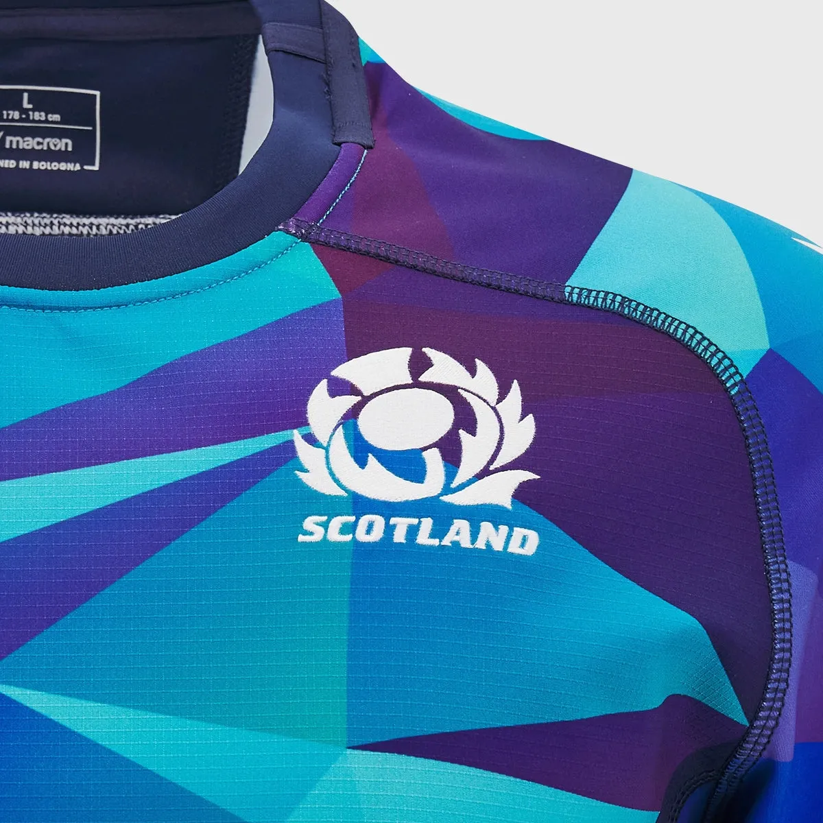 Macron Scotland Men's Training Rugby Jersey Blue 2024/25