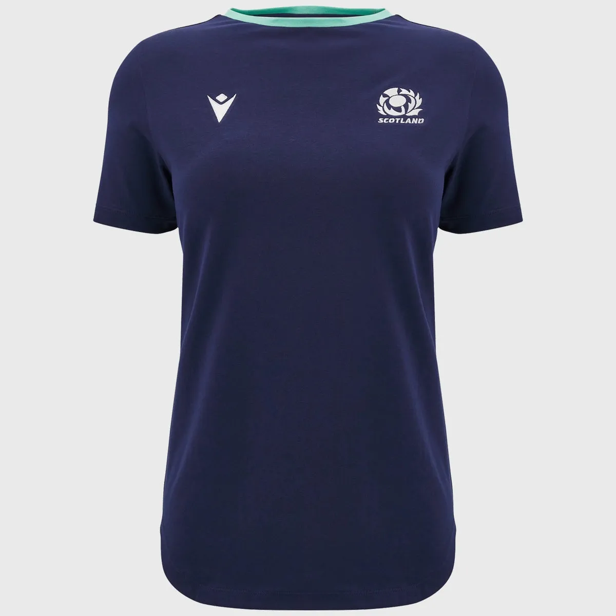 Macron Scotland Rugby Women's Cotton Tee Navy