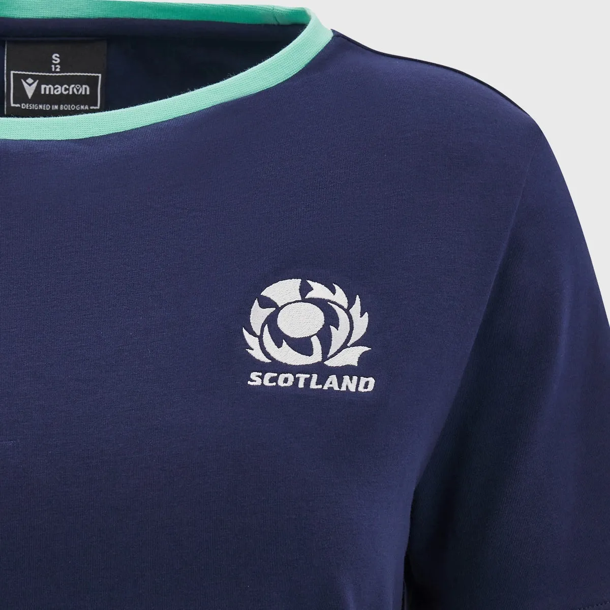 Macron Scotland Rugby Women's Cotton Tee Navy