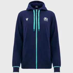 Macron Scotland Rugby Women's Full Zip Hoody Navy