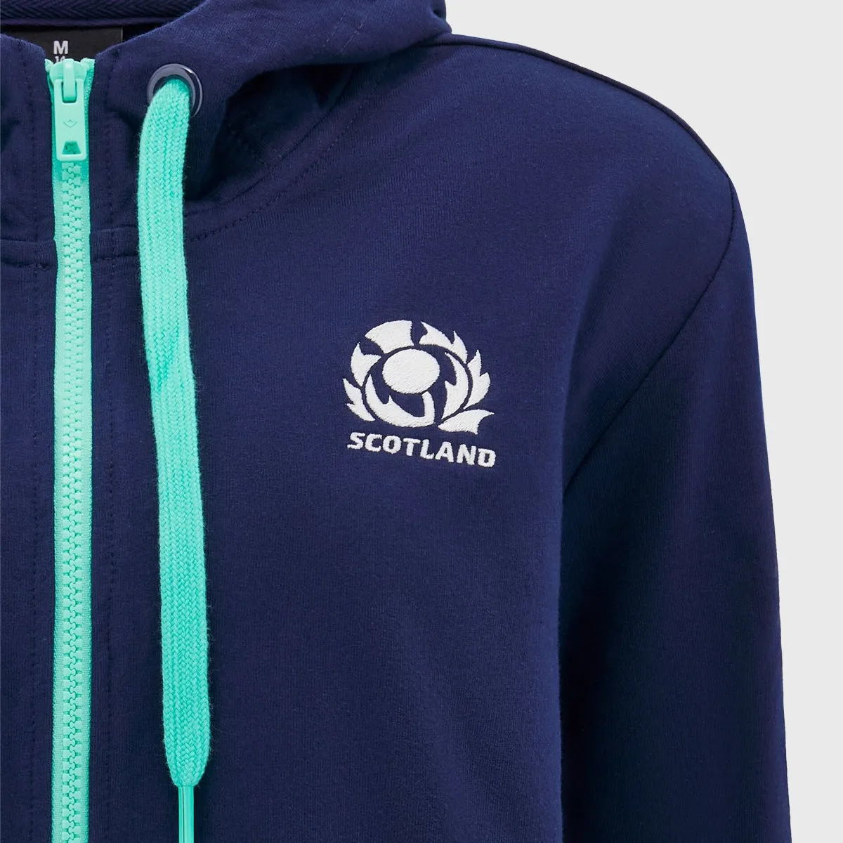 Macron Scotland Rugby Women's Full Zip Hoody Navy