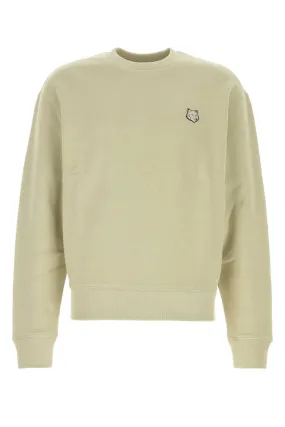 Maison Kitsune Light Green Cotton Sweatshirt