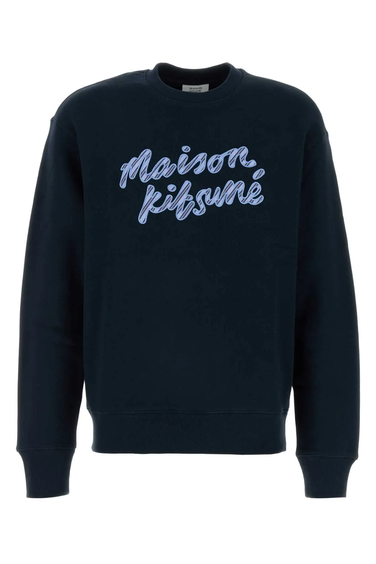 Maison Kitsune Navy Blue Cotton Sweatshirt