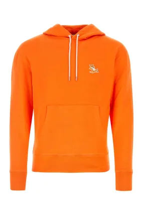 Maison Kitsune Orange Cotton Sweatshirt