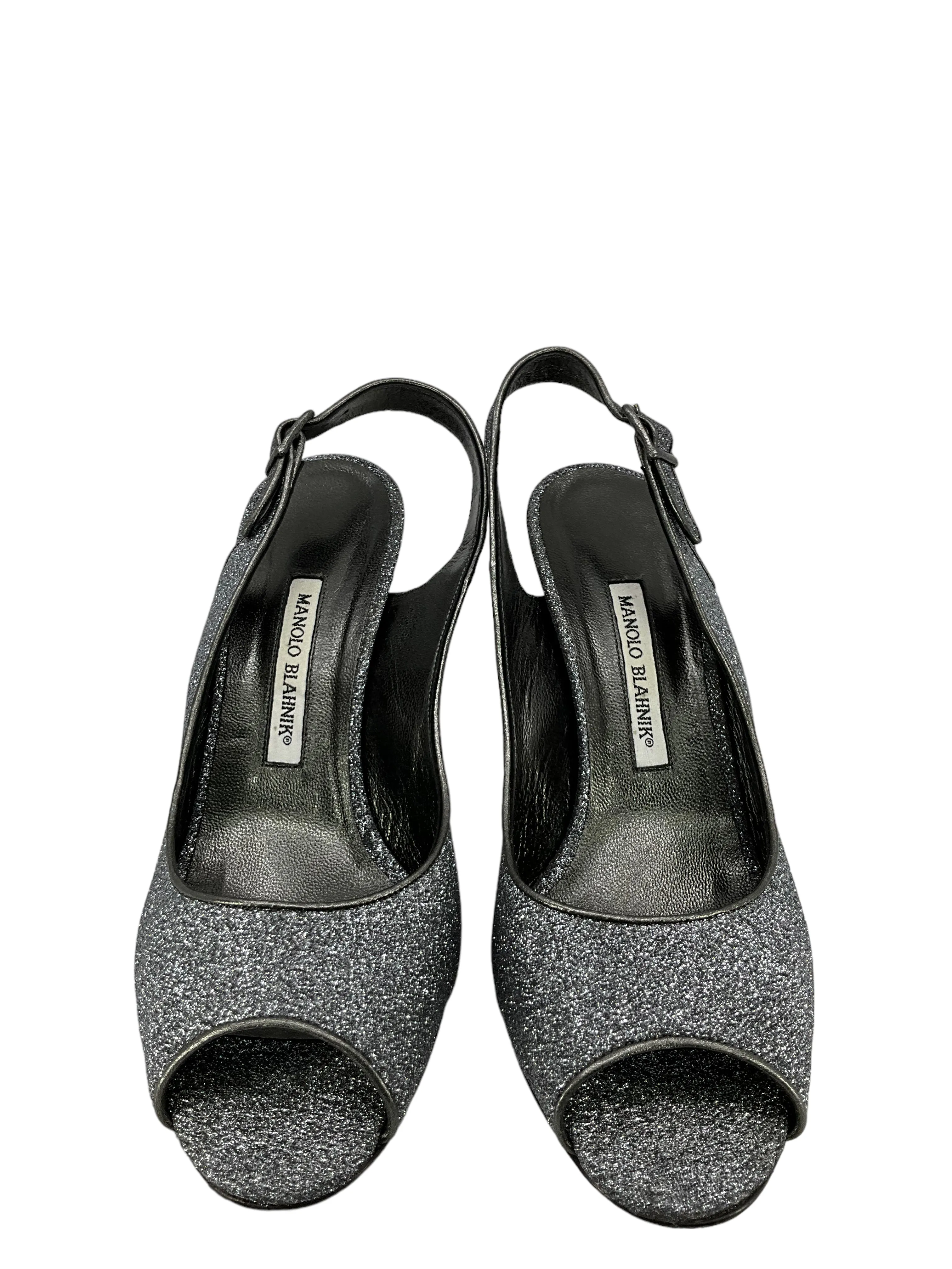 Manolo Blahnik Glitter Pumps 11