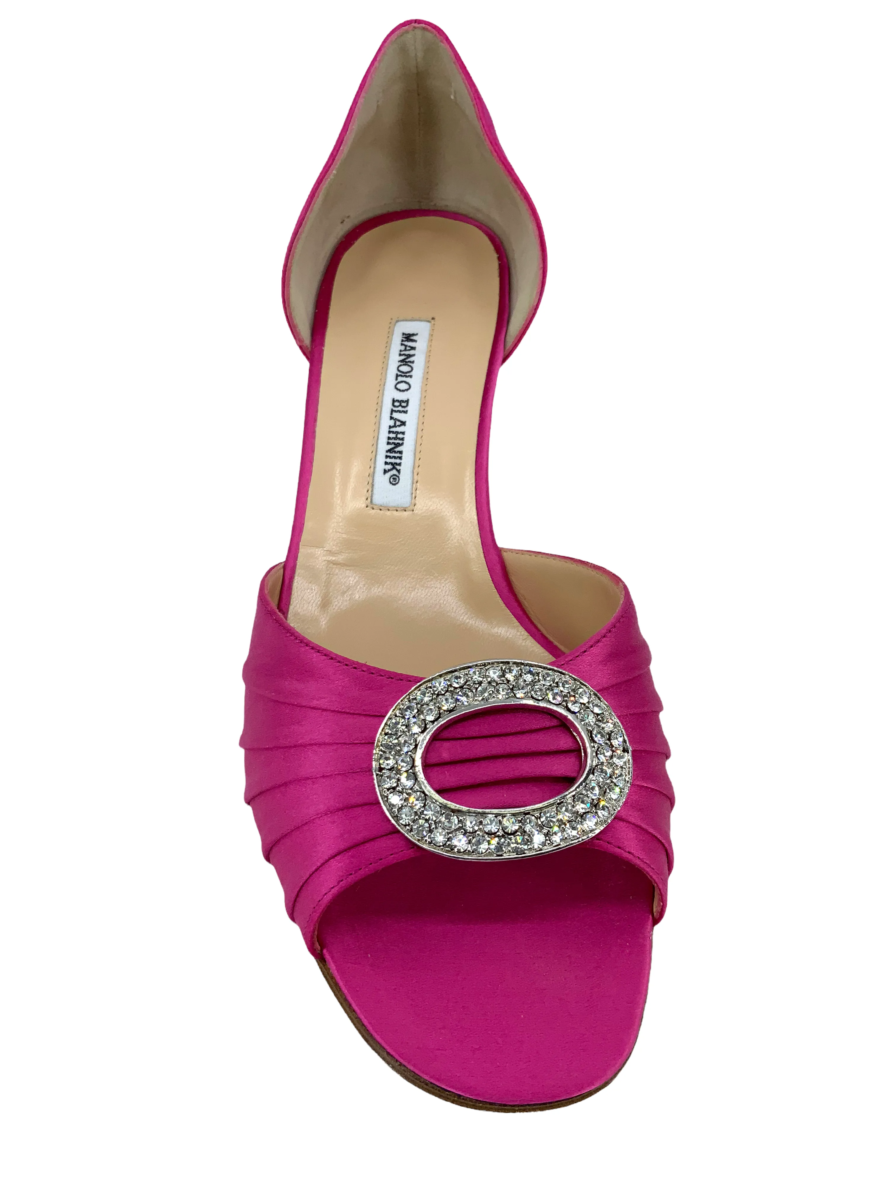 Manolo Blahnik Sedaraby Satin Pumps Size 10.5 - Shop Now!