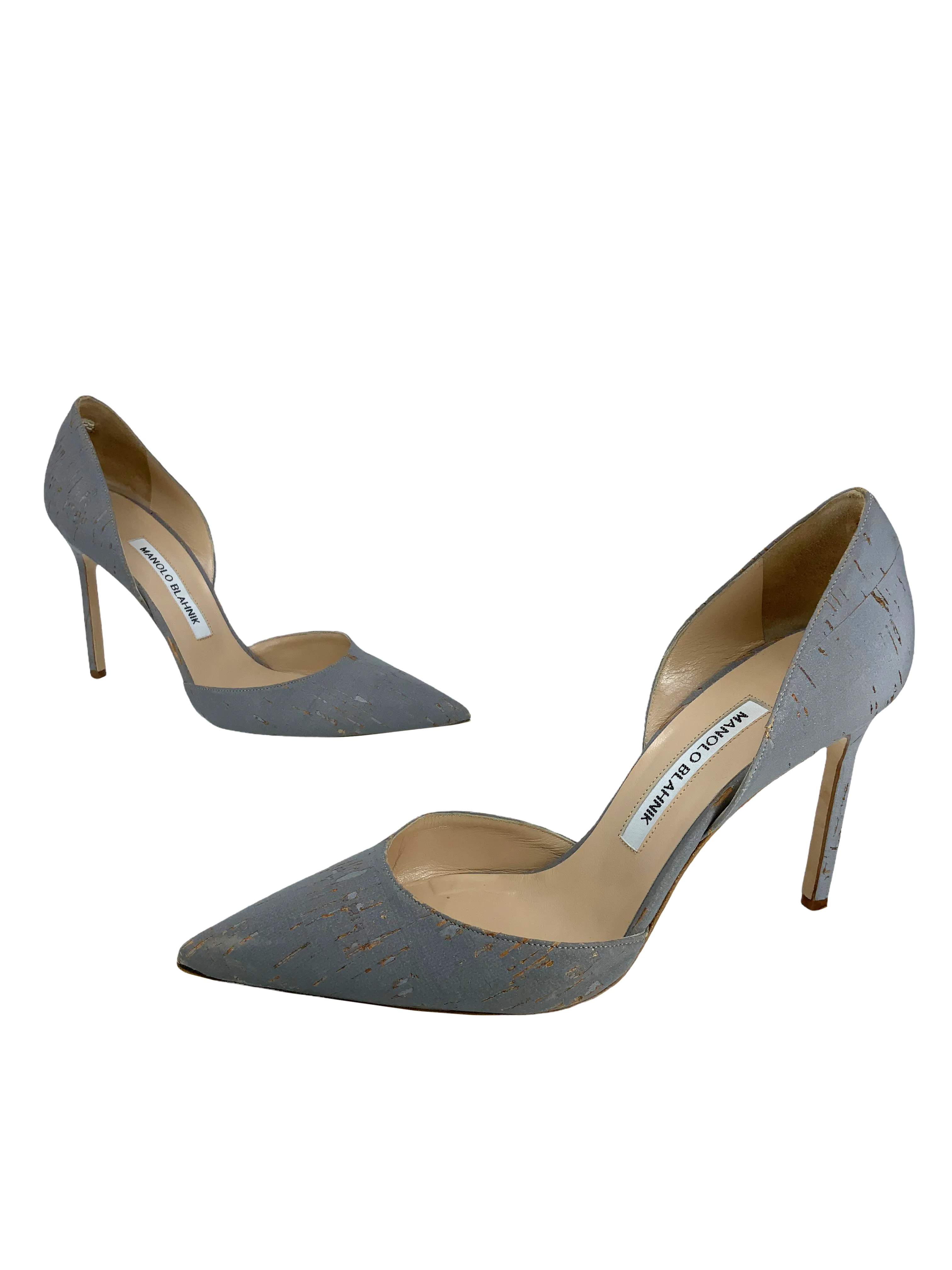 Manolo Blahnik Tayler Satin d'Orsay Pumps Size 9 - Best Deals Online