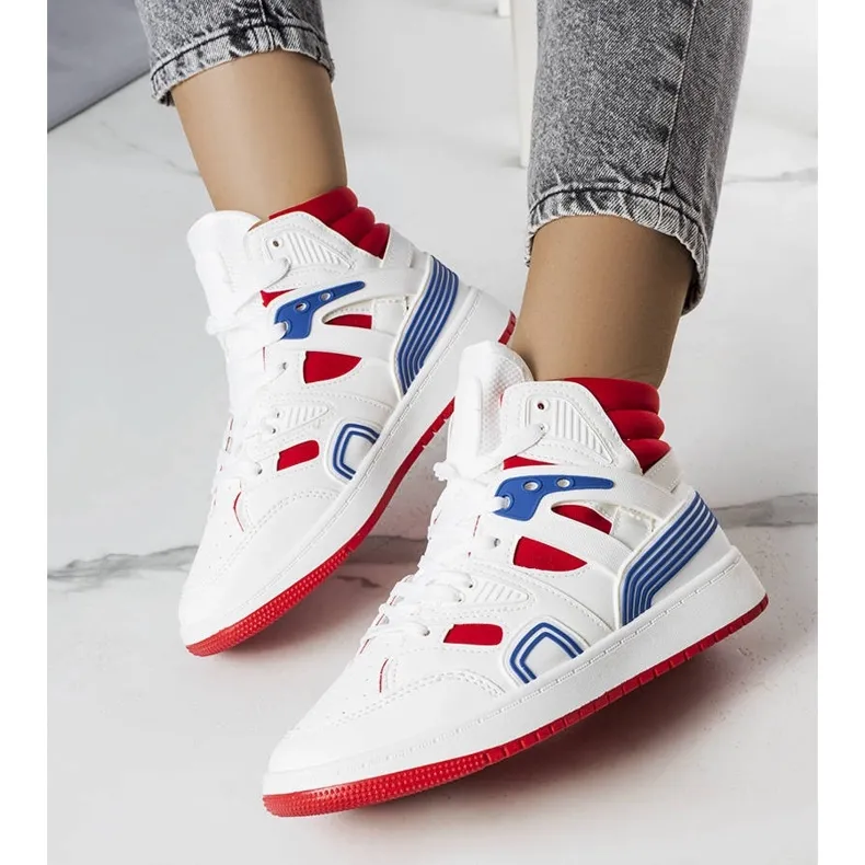 Marjorie white high top sneakers