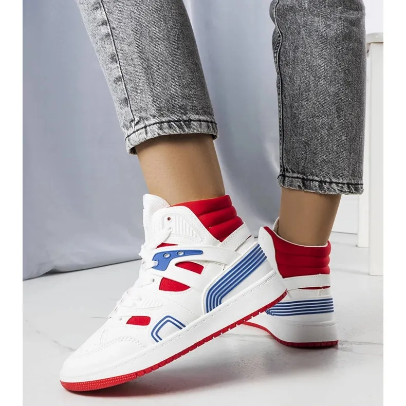 Marjorie white high top sneakers