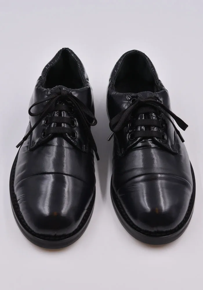 MARNI ALMR003403 PUFFY PADDED NYLON LACED SHOES BLACK