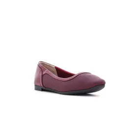 Maroon Winter Pumps WN0697