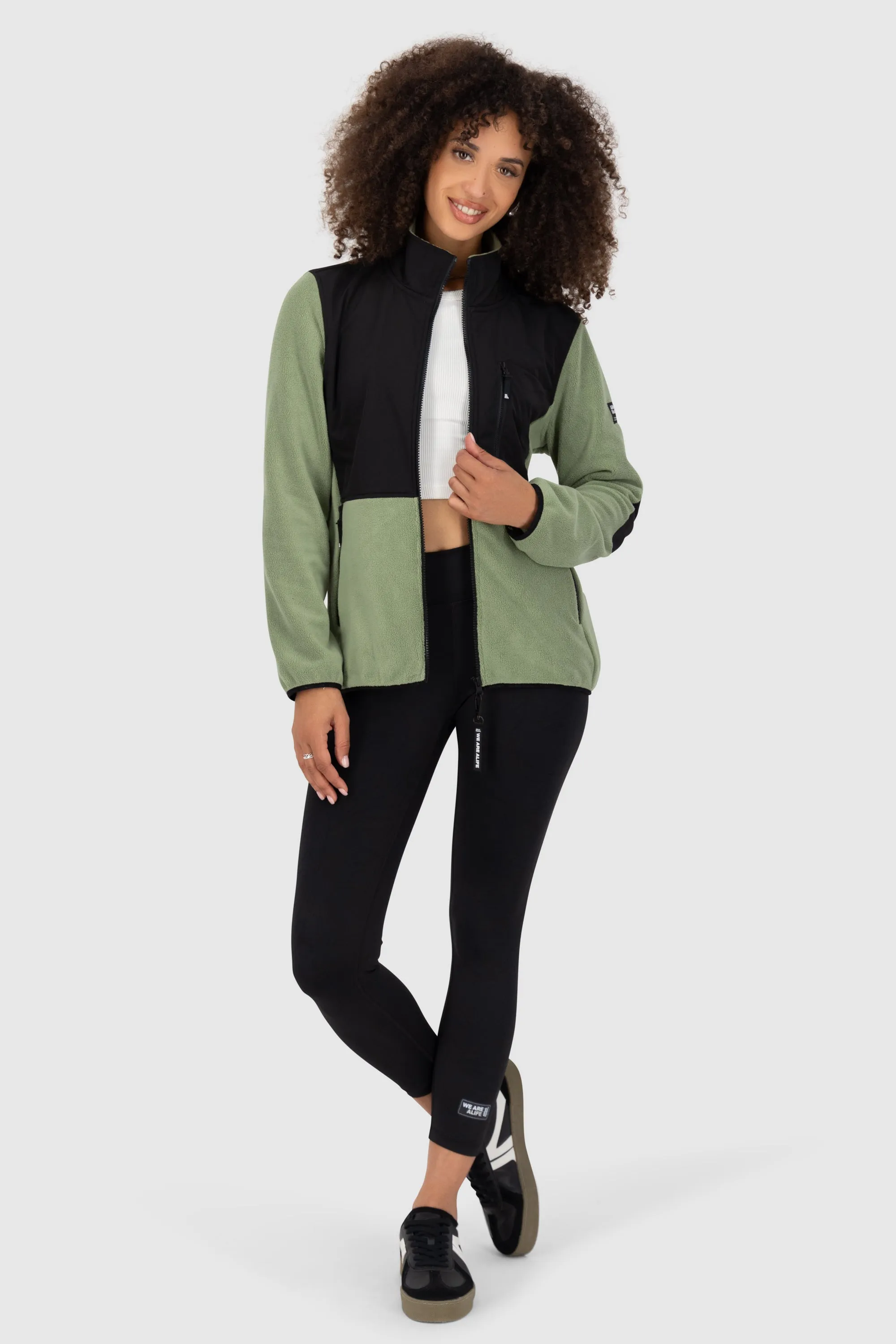 MaryelleAK F Fleece Sweat Jacket Grün