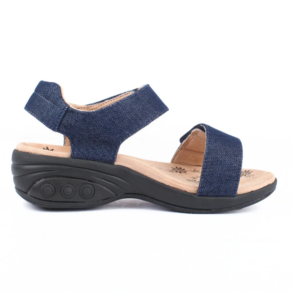 Women's Adjustable Denim Sandal - Melody