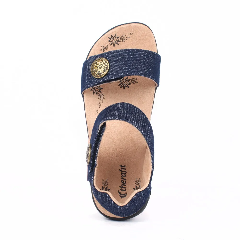 Women's Adjustable Denim Sandal - Melody