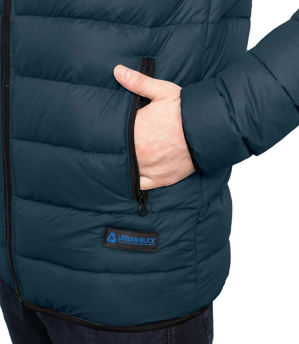 Men's Premium Navy Blue Puffer Jacket