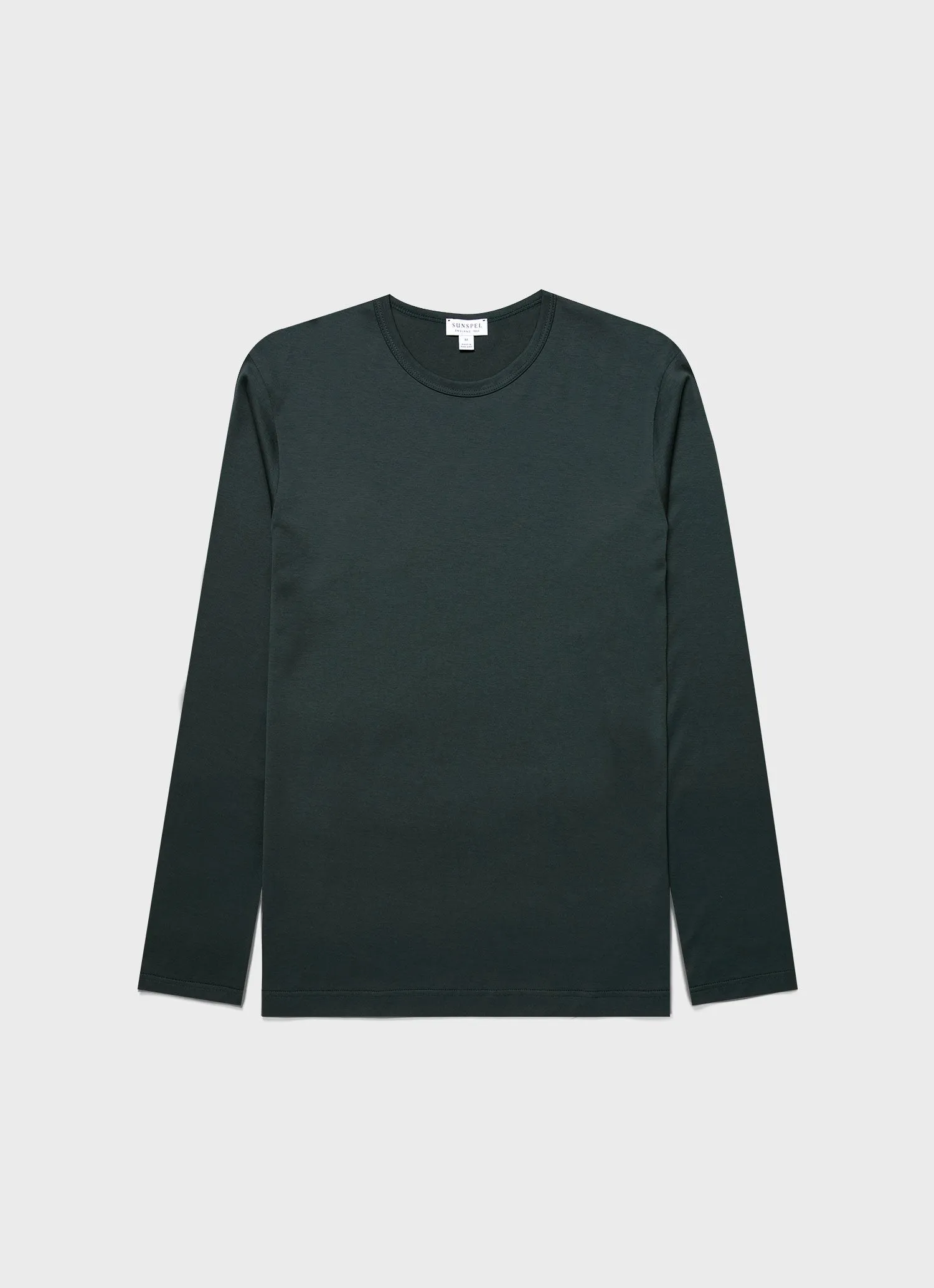 Men's Classic Long Sleeve T-shirt in Holly Green