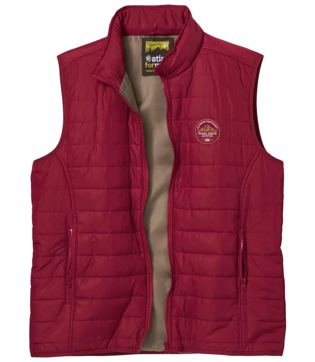 Men's Red Padded Gilet