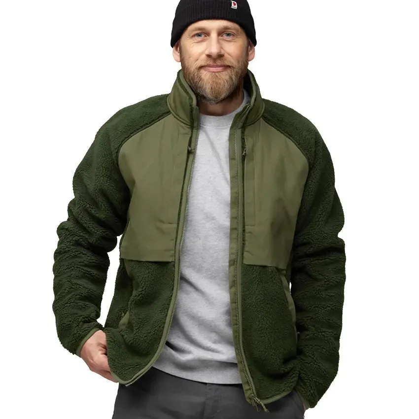 Men's Vardag Pile Jacket - Deep Forest / Laurel Green