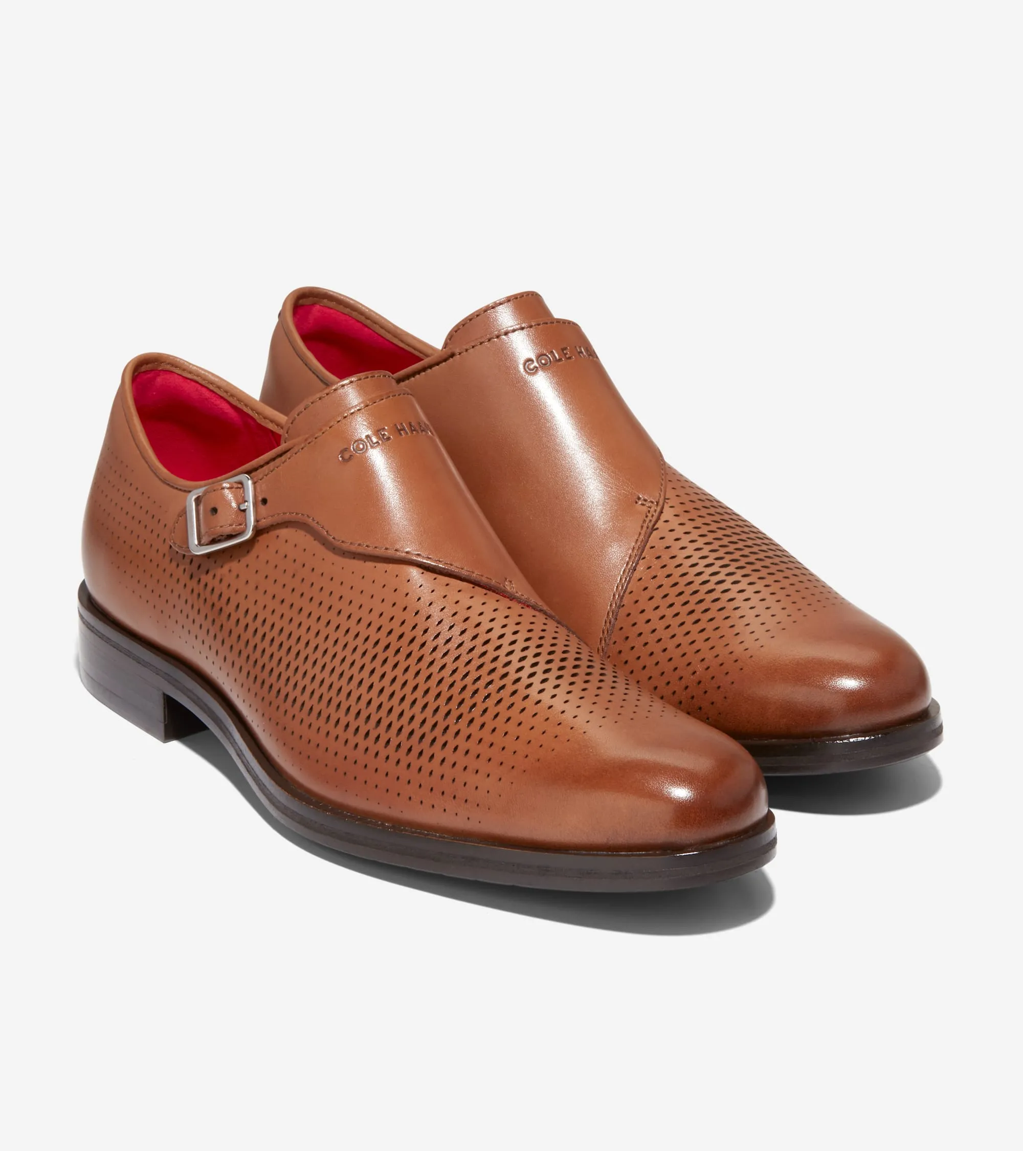 Men's Washington Grand Laser Monk Strap Shoes