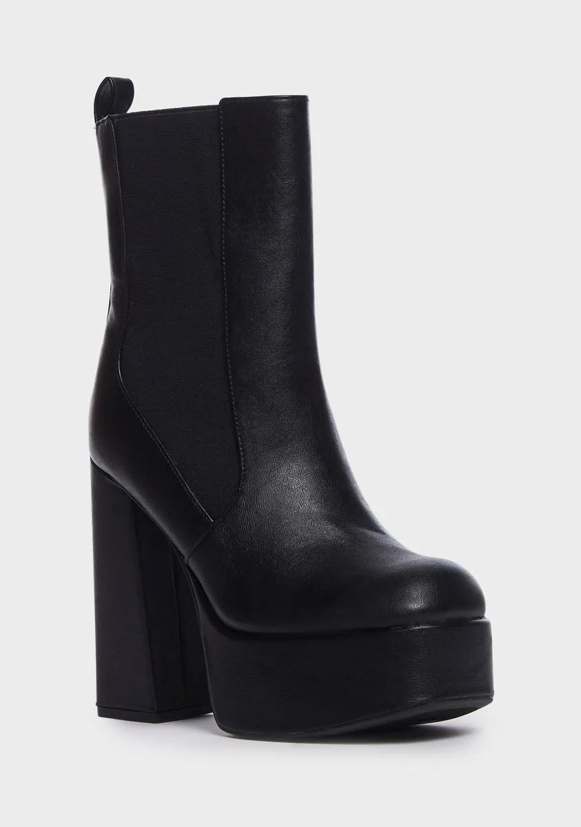 Midnight Rain Platform Boots