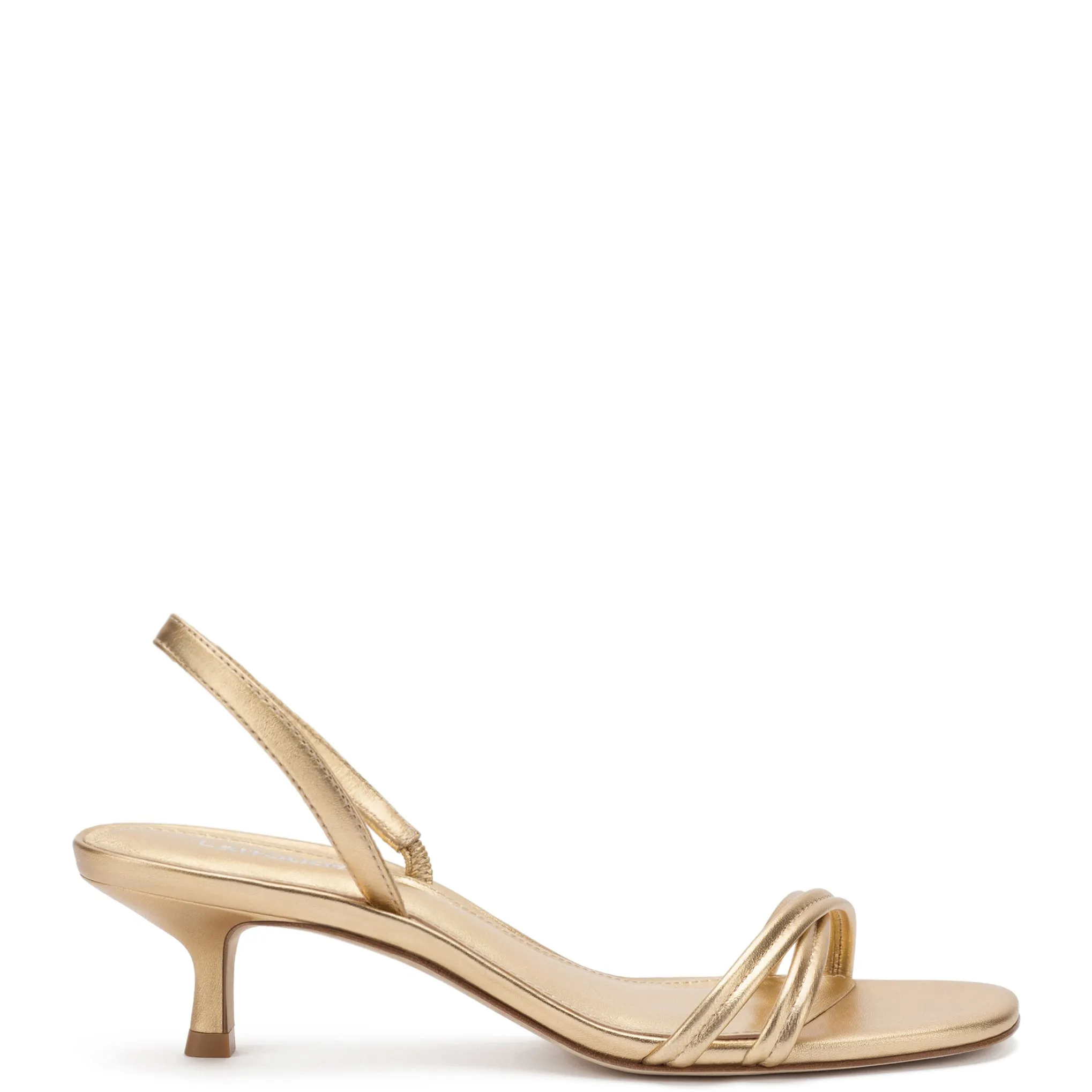 Gold Metallic Leather Mini Annie Sandal.