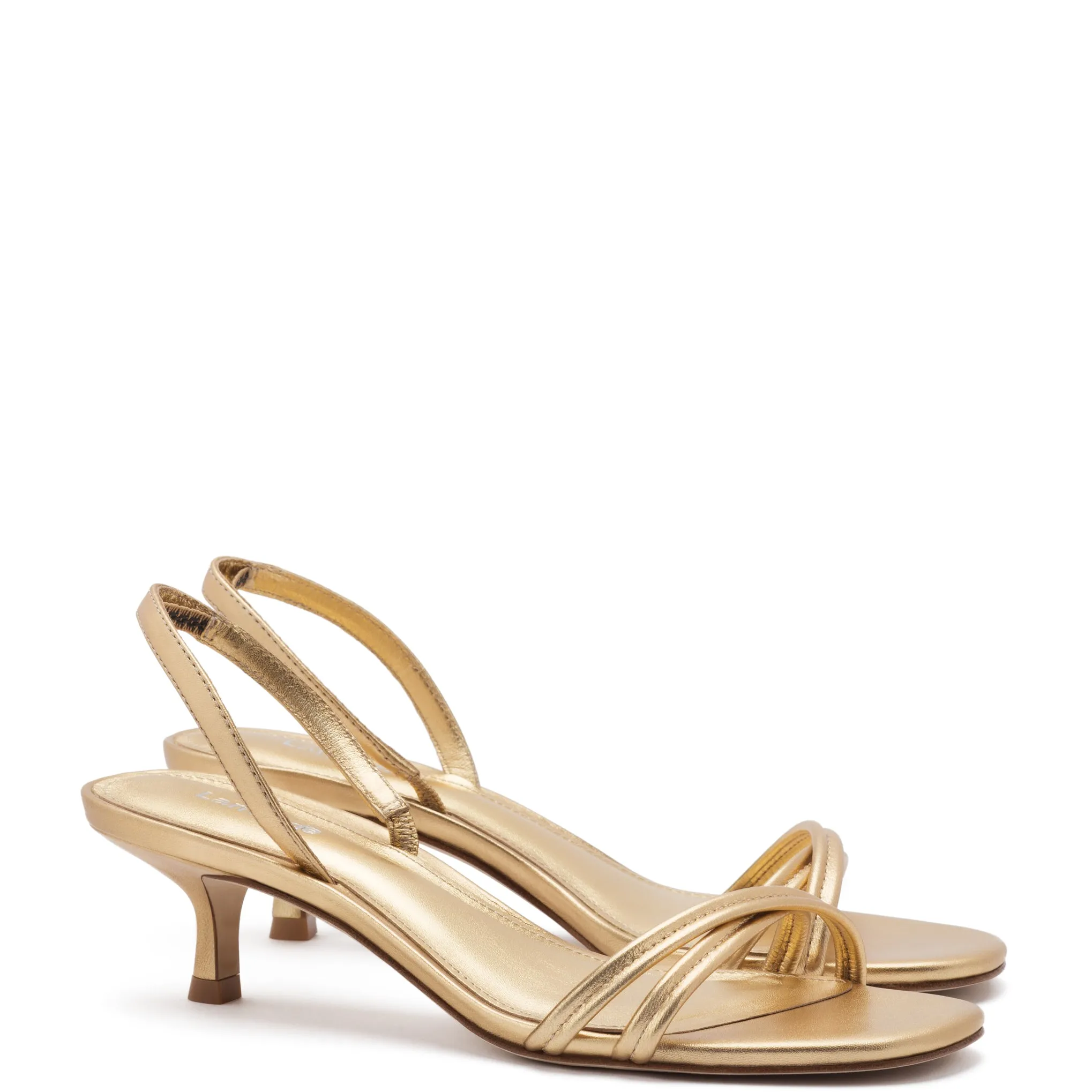 Gold Metallic Leather Mini Annie Sandal.