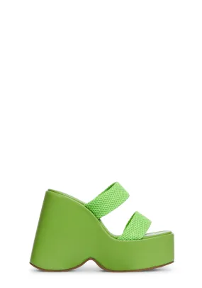 Mint Way Back Platform Wedges-