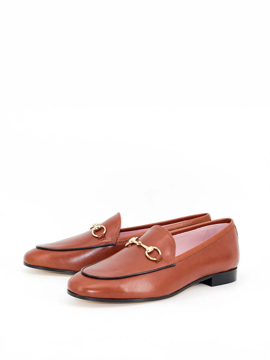 Brown Leather Genova Loafers