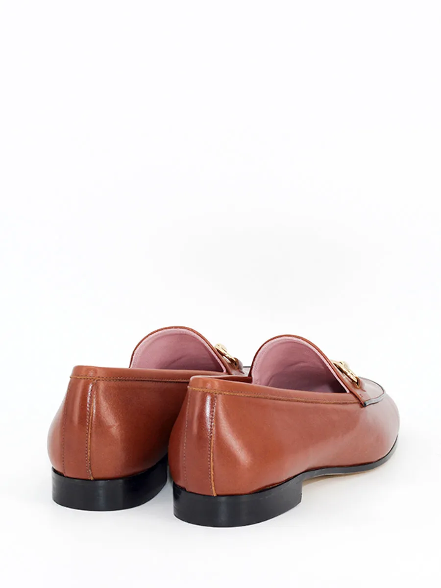 Brown Leather Genova Loafers