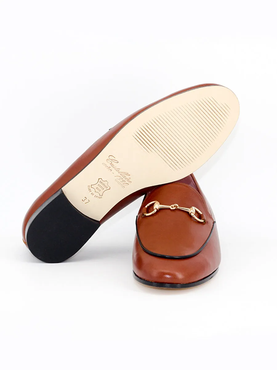 Brown Leather Genova Loafers