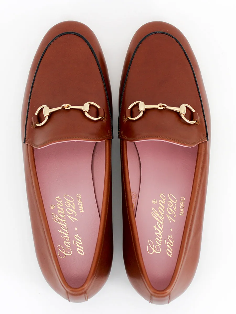 Brown Leather Genova Loafers