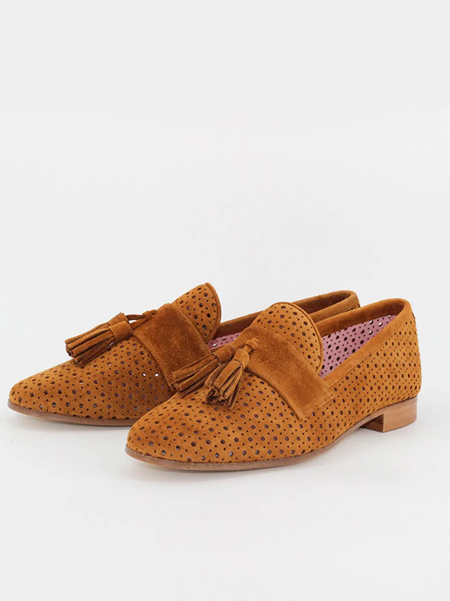 Tivoli beige leather loafers