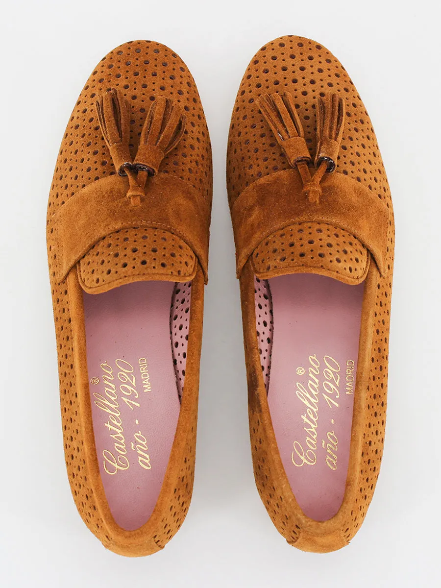 Tivoli beige leather loafers