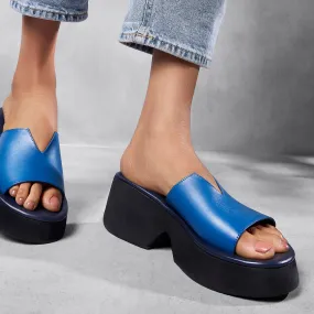 Blue Modena Platforms for Women