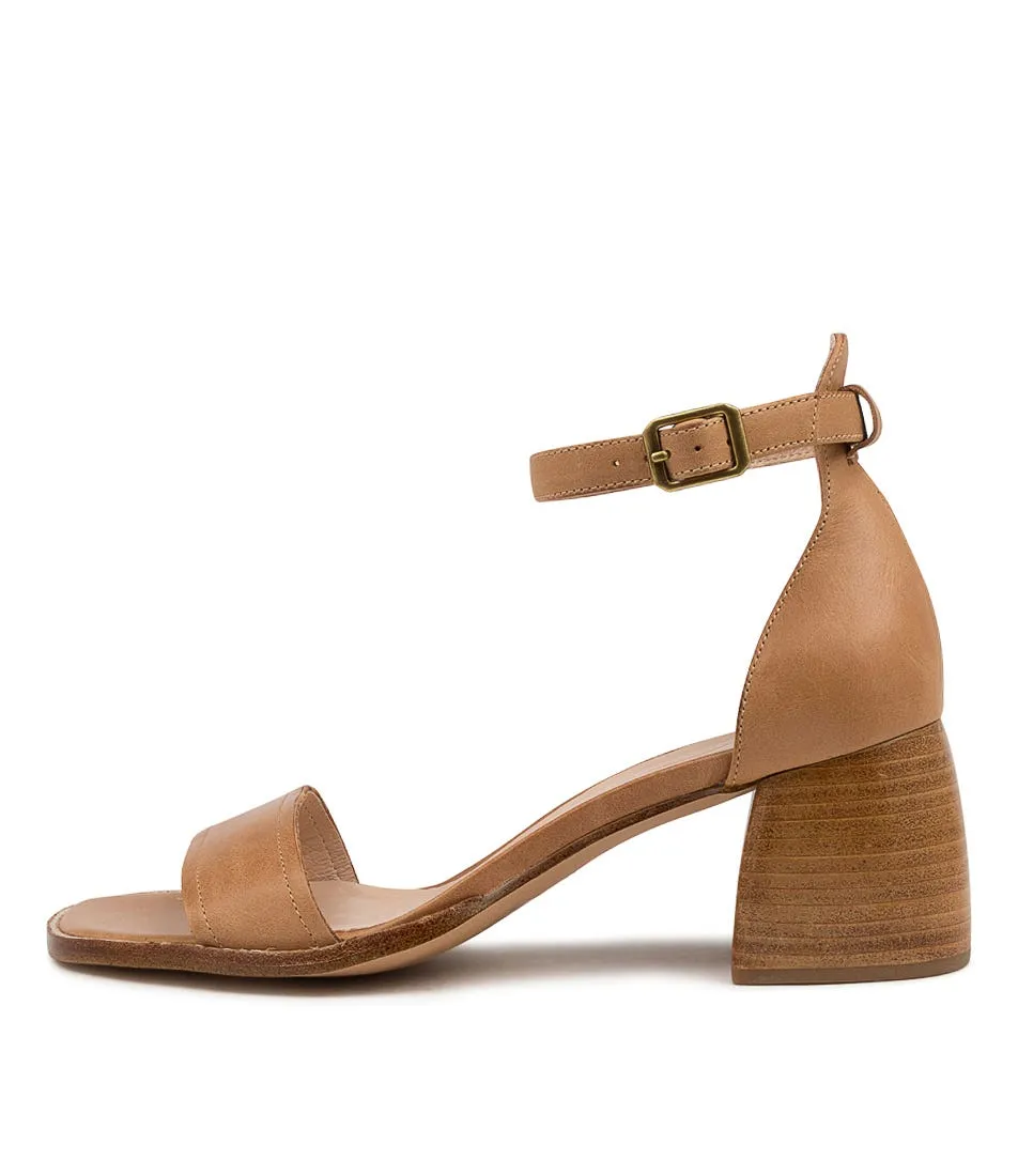 MOLLINI Beleev Tan Leather Heels Nh