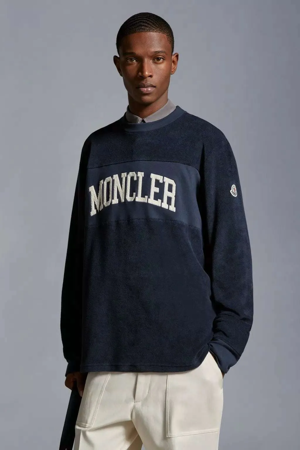 MONCLER Logo Sweatshirt with Embroidery